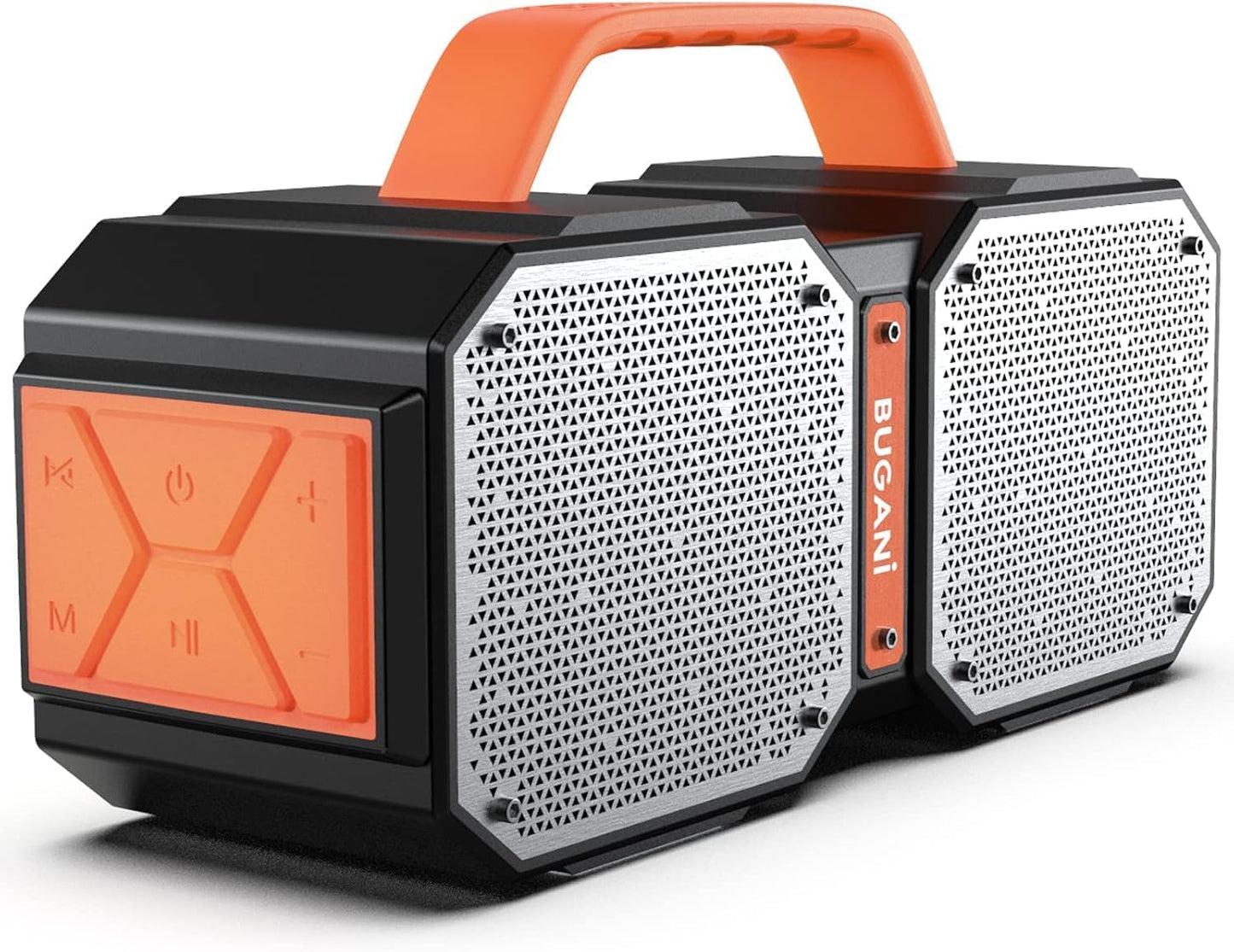 BUGANI Shock Bluetooth Speakers, Bluetooth 5.4, Waterproof, Portable Wireless Speakers, 60W Super Power, Suitable for Family Gatherings and Outdoor Travel, Outdoor Speaker